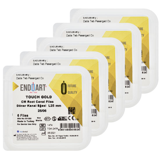 فایل روتاری درصد ثابت 6% تاچ گلد - EndoArt Touch Gold