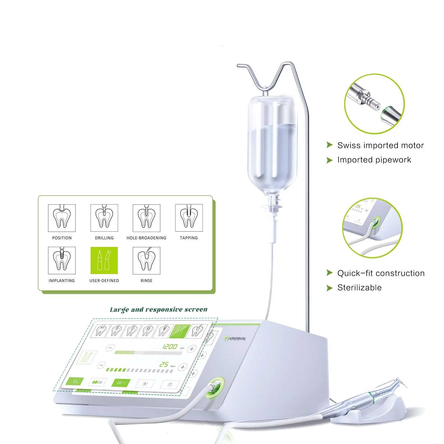 موتور جراحی ایمپلنت اپل دنتال - Appledental